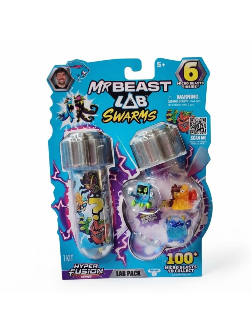 MrBeast Lab Swarms Hyper Fusion Series Lab Pack 6x Micro Beasts New Sealed